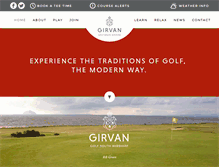 Tablet Screenshot of girvangolf.com